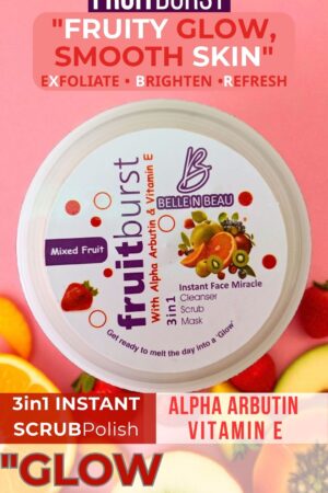Fruit Burst Mix Fruit 3-in-1 Face Miracle Polish  Cleanse • Exfoliate • Brighten