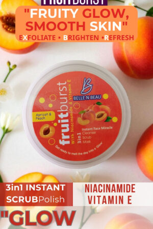Fruit Burst Apricot & Peach 3-in-1 Face Miracle Polish Cleanse • Exfoliate • Nourish