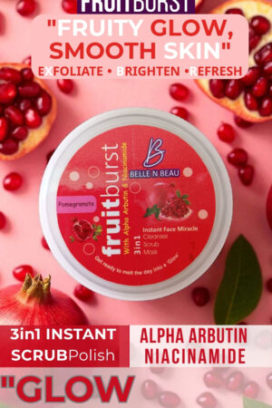 Fruit Burst Pomegranate 3-in-1 Face Miracle Polish  Cleanse • Exfoliate • Brighten