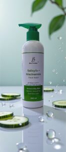 Cucumber + Salicylic Acid + Niacinamide Face Wash Fight Acne & Blackheads