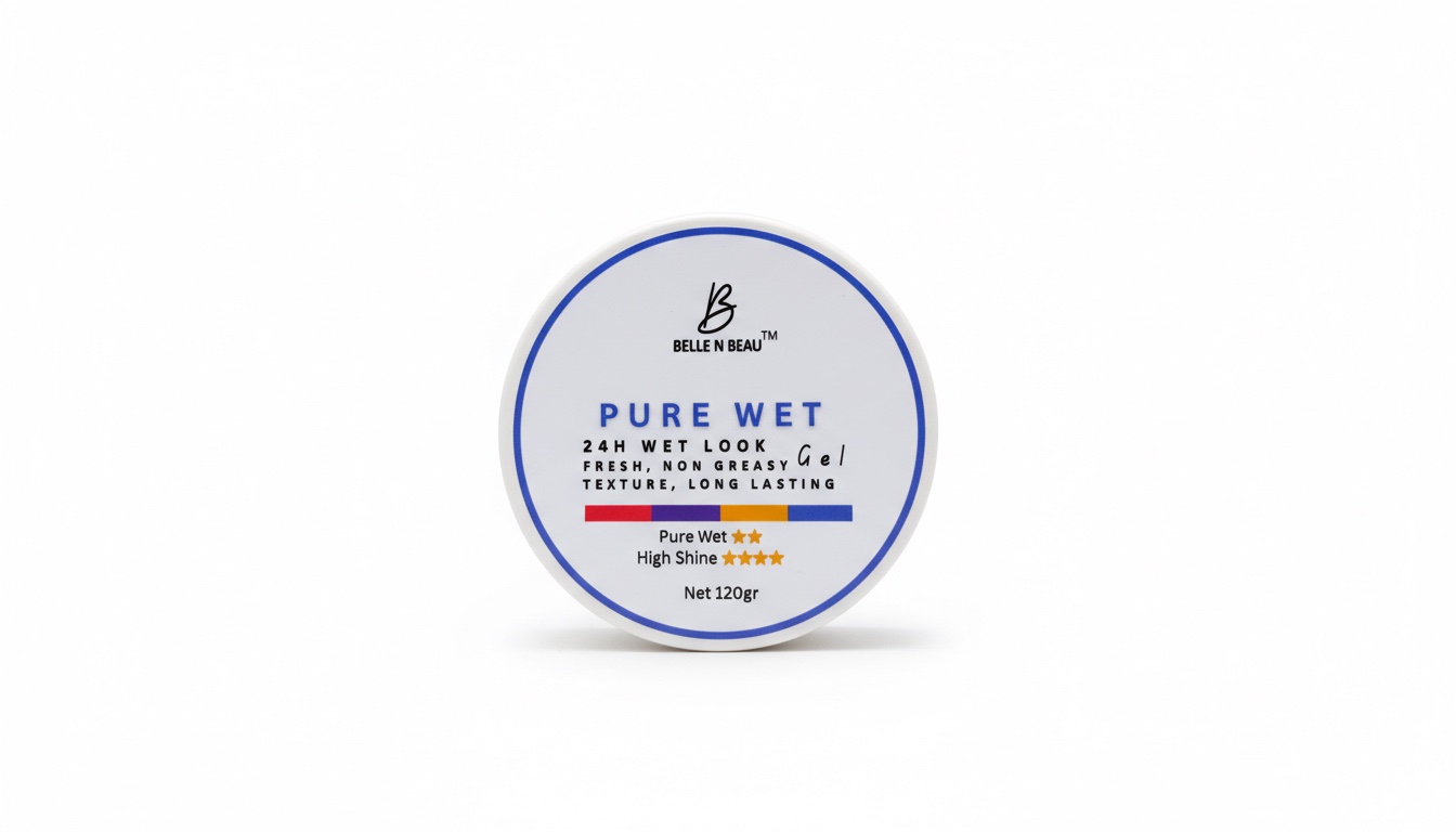 Pure Wet Hair Gel 24H Wet Look • Fresh Hold • Non-Greasy Finish