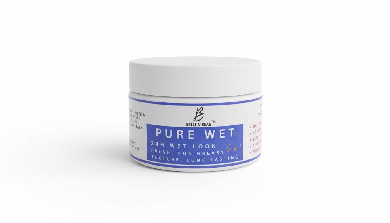 Pure Wet Hair Gel 24H Wet Look • Fresh Hold • Non-Greasy Finish - Image 2